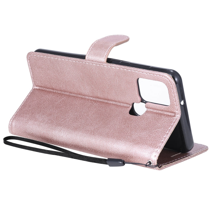 For Samsung Galaxy A21s Solid Color Horizontal Flip Protective Leather Case with Holder & Card Slots & Wallet & Photo Frame & Lanyard