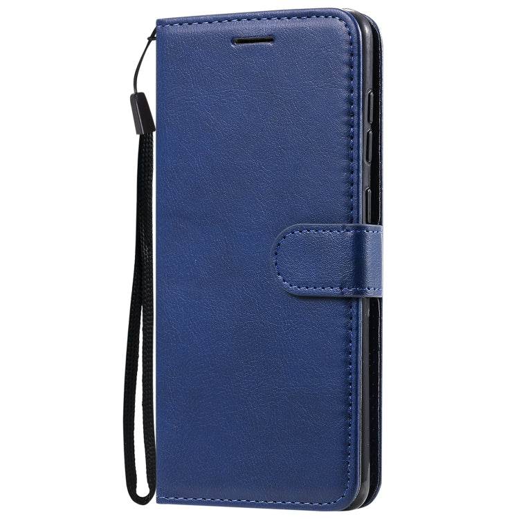 For Samsung Galaxy A31 Solid Color Horizontal Flip Protective Leather Case with Holder & Card Slots & Wallet & Photo Frame & Lanyard