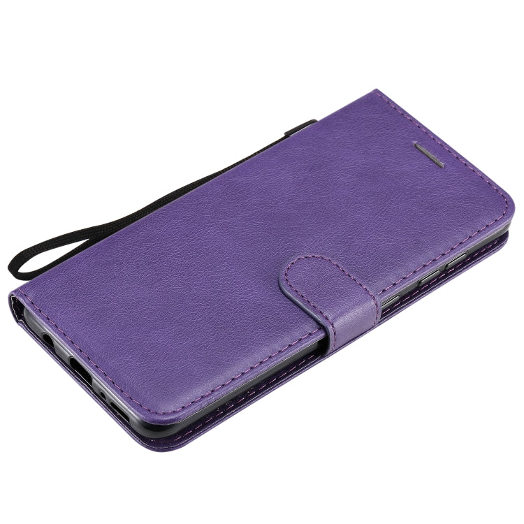For Samsung Galaxy A31 Solid Color Horizontal Flip Protective Leather Case with Holder & Card Slots & Wallet & Photo Frame & Lanyard