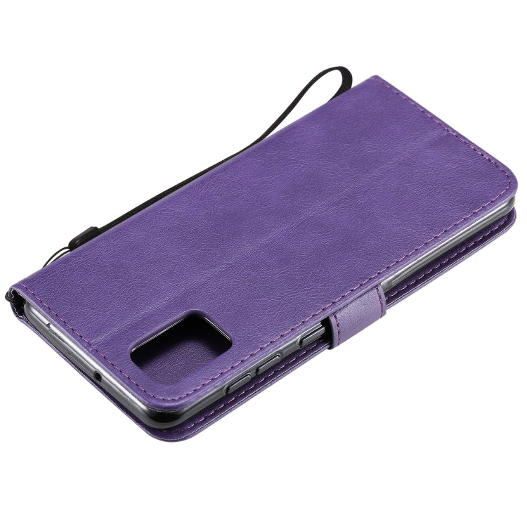 For Samsung Galaxy A31 Solid Color Horizontal Flip Protective Leather Case with Holder & Card Slots & Wallet & Photo Frame & Lanyard