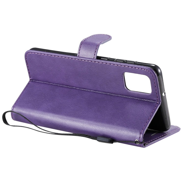 For Samsung Galaxy A31 Solid Color Horizontal Flip Protective Leather Case with Holder & Card Slots & Wallet & Photo Frame & Lanyard