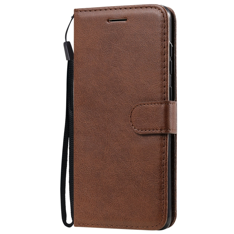 For Samsung Galaxy A31 Solid Color Horizontal Flip Protective Leather Case with Holder & Card Slots & Wallet & Photo Frame & Lanyard