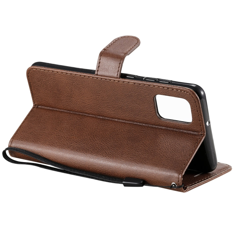 For Samsung Galaxy A31 Solid Color Horizontal Flip Protective Leather Case with Holder & Card Slots & Wallet & Photo Frame & Lanyard