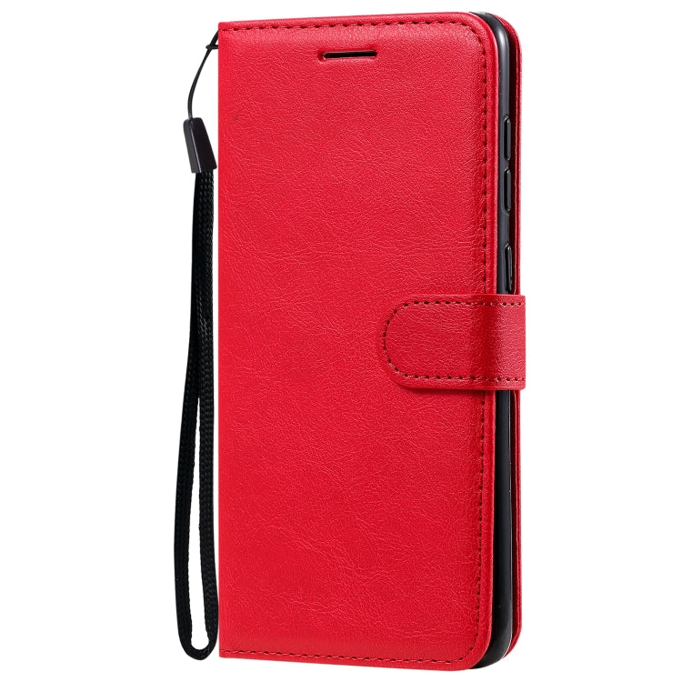 For Samsung Galaxy A31 Solid Color Horizontal Flip Protective Leather Case with Holder & Card Slots & Wallet & Photo Frame & Lanyard