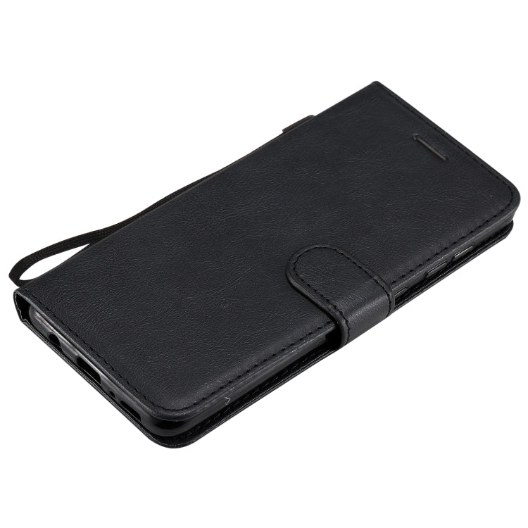 For Samsung Galaxy A31 Solid Color Horizontal Flip Protective Leather Case with Holder & Card Slots & Wallet & Photo Frame & Lanyard