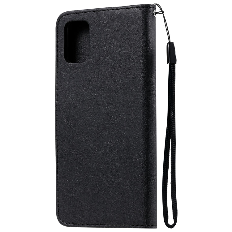 For Samsung Galaxy A31 Solid Color Horizontal Flip Protective Leather Case with Holder & Card Slots & Wallet & Photo Frame & Lanyard