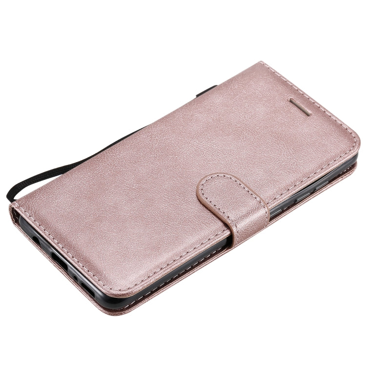 For Samsung Galaxy A31 Solid Color Horizontal Flip Protective Leather Case with Holder & Card Slots & Wallet & Photo Frame & Lanyard
