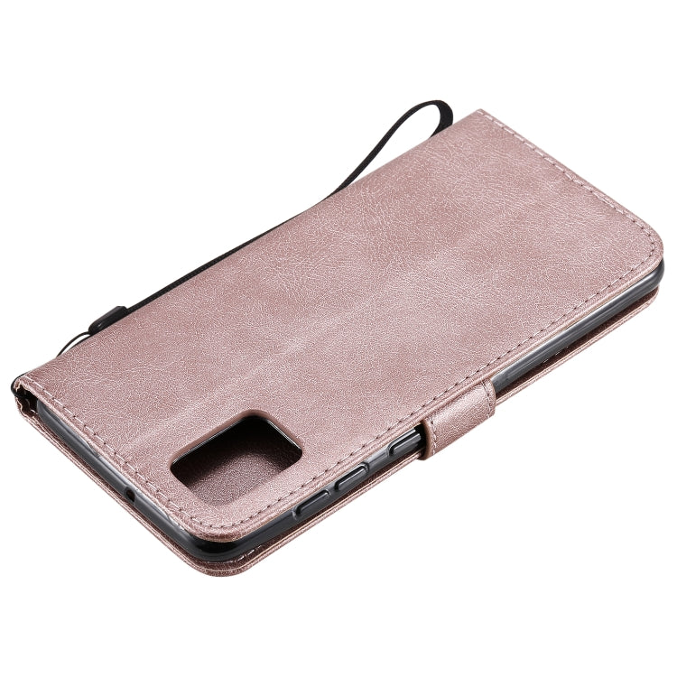 For Samsung Galaxy A31 Solid Color Horizontal Flip Protective Leather Case with Holder & Card Slots & Wallet & Photo Frame & Lanyard