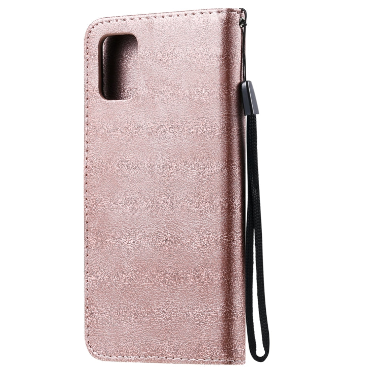 For Samsung Galaxy A31 Solid Color Horizontal Flip Protective Leather Case with Holder & Card Slots & Wallet & Photo Frame & Lanyard