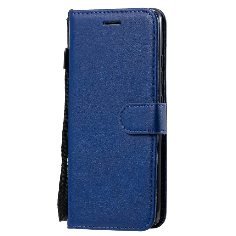 For Samsung Galaxy A51 5G Solid Color Horizontal Flip Protective Leather Case with Holder & Card Slots & Wallet & Photo Frame & Lanyard
