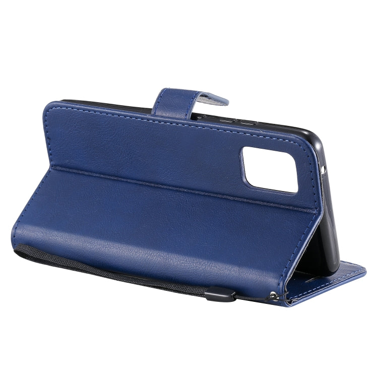 For Samsung Galaxy A51 5G Solid Color Horizontal Flip Protective Leather Case with Holder & Card Slots & Wallet & Photo Frame & Lanyard