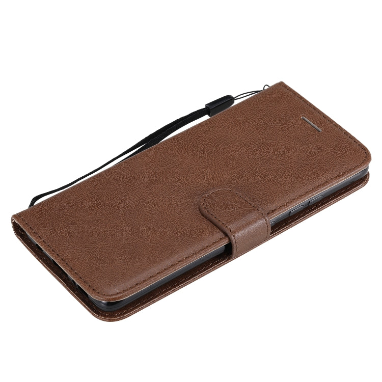 For Samsung Galaxy A51 5G Solid Color Horizontal Flip Protective Leather Case with Holder & Card Slots & Wallet & Photo Frame & Lanyard
