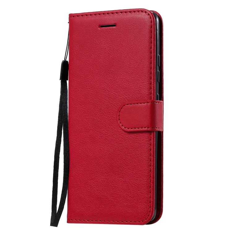 For Samsung Galaxy A51 5G Solid Color Horizontal Flip Protective Leather Case with Holder & Card Slots & Wallet & Photo Frame & Lanyard