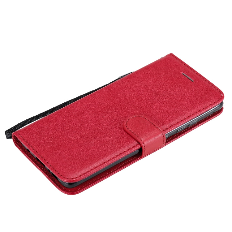 For Samsung Galaxy A51 5G Solid Color Horizontal Flip Protective Leather Case with Holder & Card Slots & Wallet & Photo Frame & Lanyard