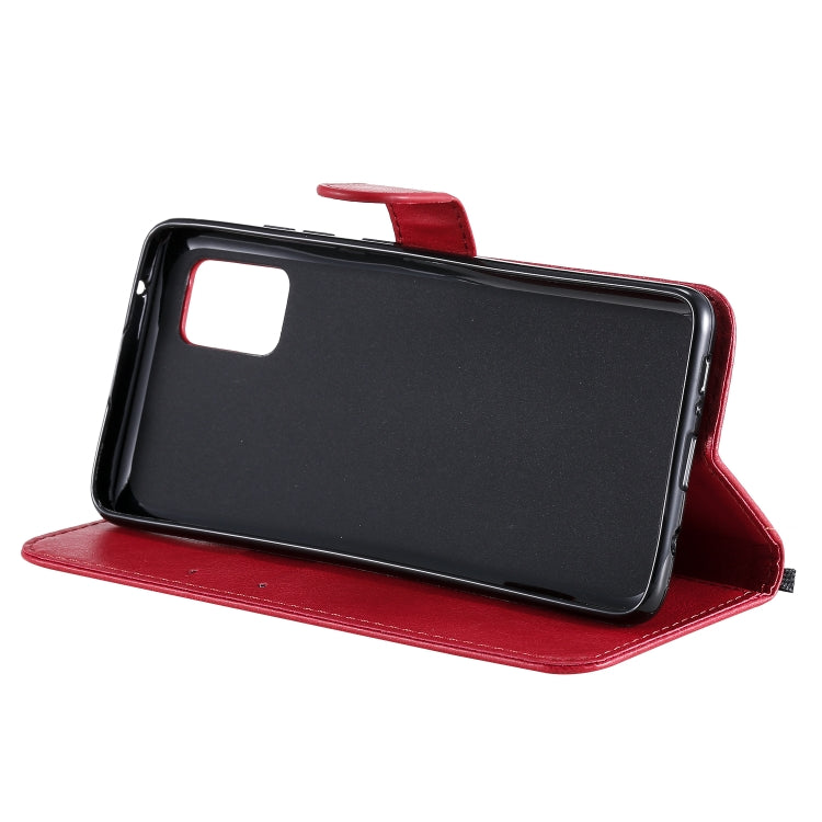 For Samsung Galaxy A51 5G Solid Color Horizontal Flip Protective Leather Case with Holder & Card Slots & Wallet & Photo Frame & Lanyard