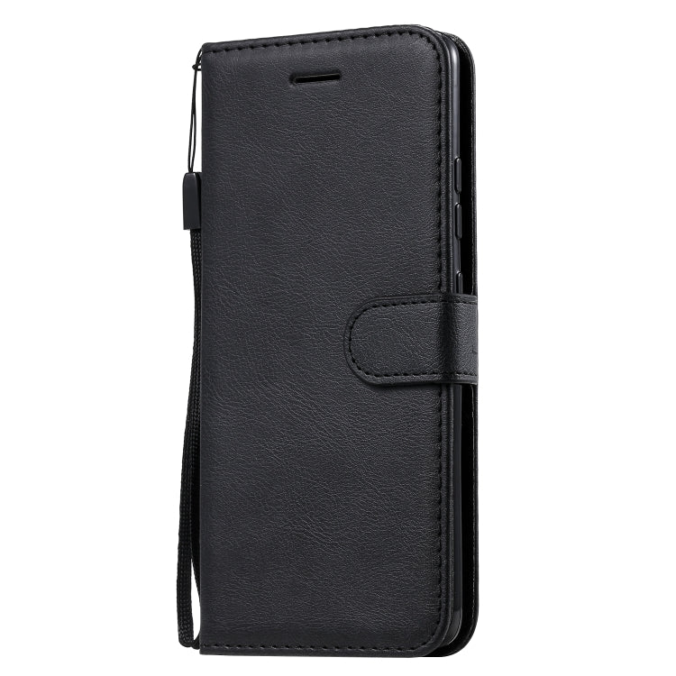 For Samsung Galaxy A51 5G Solid Color Horizontal Flip Protective Leather Case with Holder & Card Slots & Wallet & Photo Frame & Lanyard