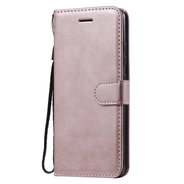 For Samsung Galaxy A51 5G Solid Color Horizontal Flip Protective Leather Case with Holder & Card Slots & Wallet & Photo Frame & Lanyard