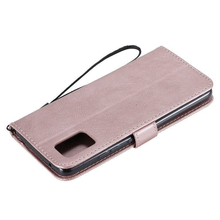For Samsung Galaxy A51 5G Solid Color Horizontal Flip Protective Leather Case with Holder & Card Slots & Wallet & Photo Frame & Lanyard