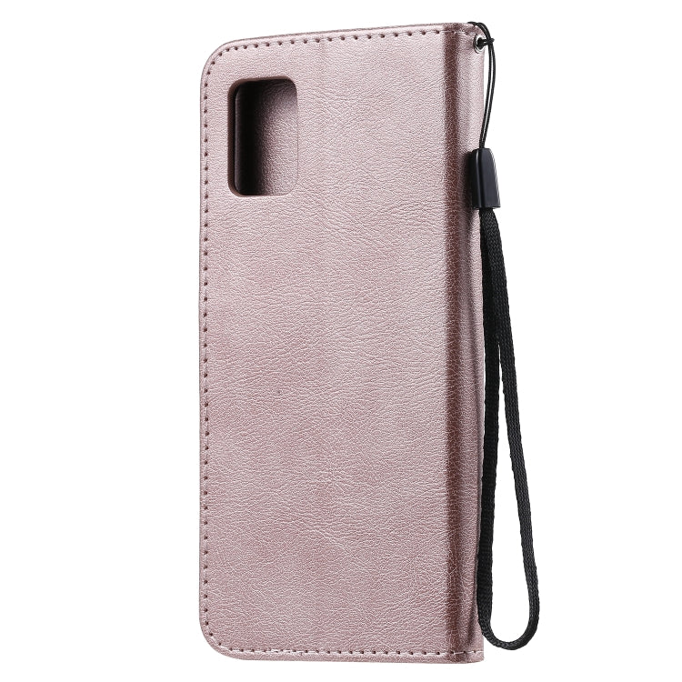 For Samsung Galaxy A51 5G Solid Color Horizontal Flip Protective Leather Case with Holder & Card Slots & Wallet & Photo Frame & Lanyard