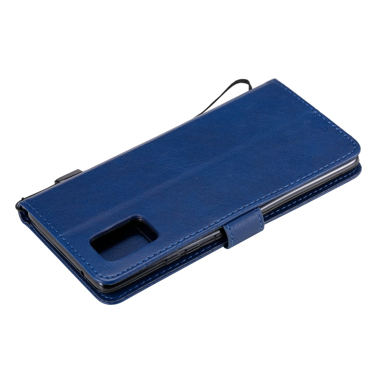 For Samsung Galaxy A71 5G Solid Color Horizontal Flip Protective Leather Case with Holder & Card Slots & Wallet & Photo Frame & Lanyard