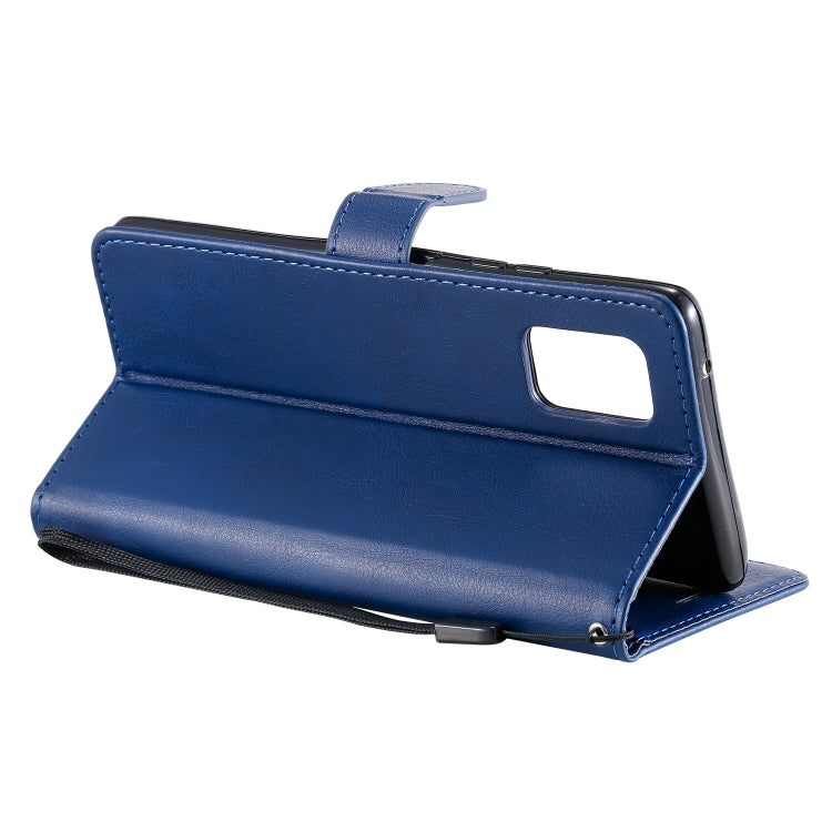 For Samsung Galaxy A71 5G Solid Color Horizontal Flip Protective Leather Case with Holder & Card Slots & Wallet & Photo Frame & Lanyard