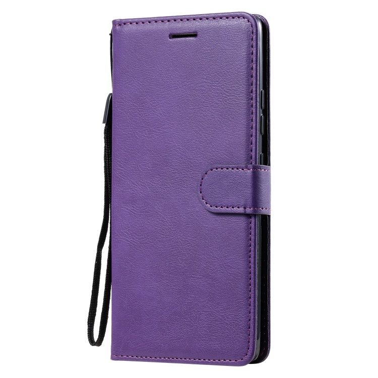 For Samsung Galaxy A71 5G Solid Color Horizontal Flip Protective Leather Case with Holder & Card Slots & Wallet & Photo Frame & Lanyard