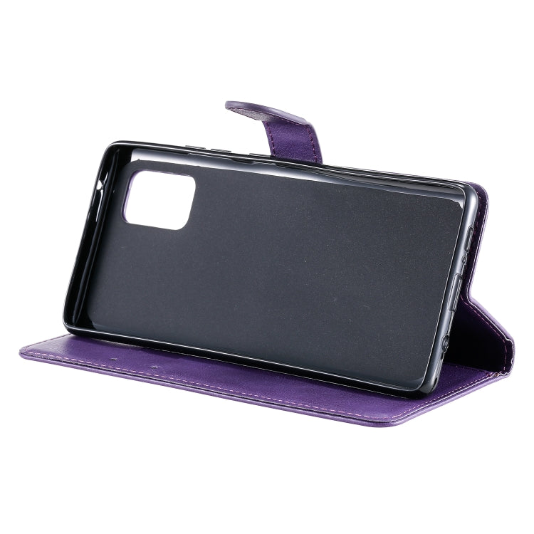 For Samsung Galaxy A71 5G Solid Color Horizontal Flip Protective Leather Case with Holder & Card Slots & Wallet & Photo Frame & Lanyard