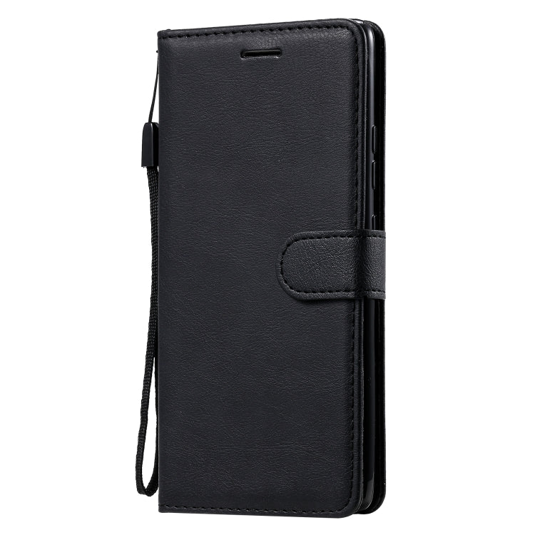 For Samsung Galaxy A71 5G Solid Color Horizontal Flip Protective Leather Case with Holder & Card Slots & Wallet & Photo Frame & Lanyard