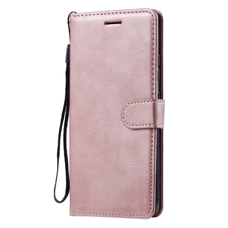 For Samsung Galaxy A71 5G Solid Color Horizontal Flip Protective Leather Case with Holder & Card Slots & Wallet & Photo Frame & Lanyard