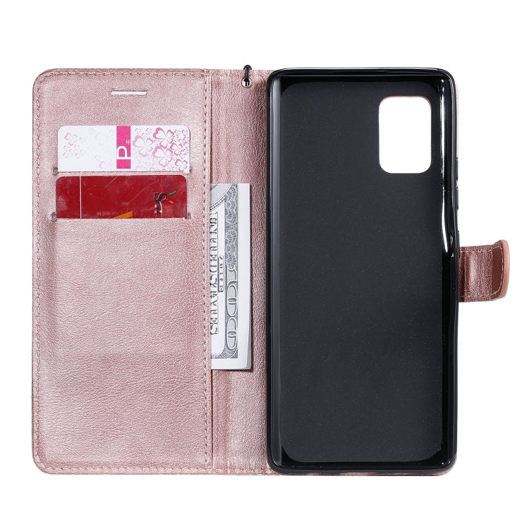 For Samsung Galaxy A71 5G Solid Color Horizontal Flip Protective Leather Case with Holder & Card Slots & Wallet & Photo Frame & Lanyard