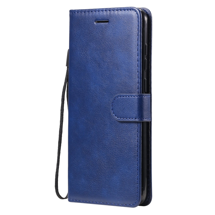 For Samsung Galaxy A11 Solid Color Horizontal Flip Protective Leather Case with Holder & Card Slots & Wallet & Photo Frame & Lanyard