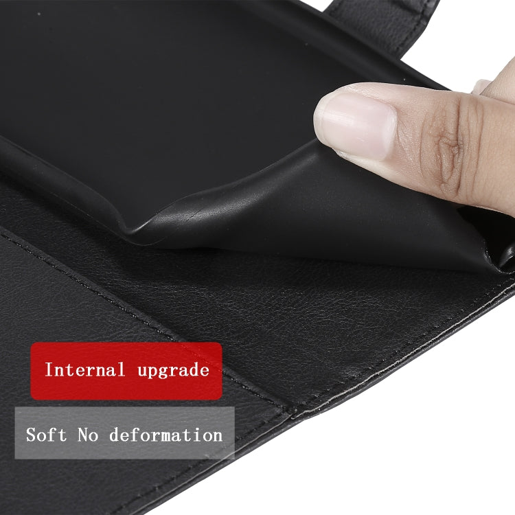 For Samsung Galaxy A11 Solid Color Horizontal Flip Protective Leather Case with Holder & Card Slots & Wallet & Photo Frame & Lanyard