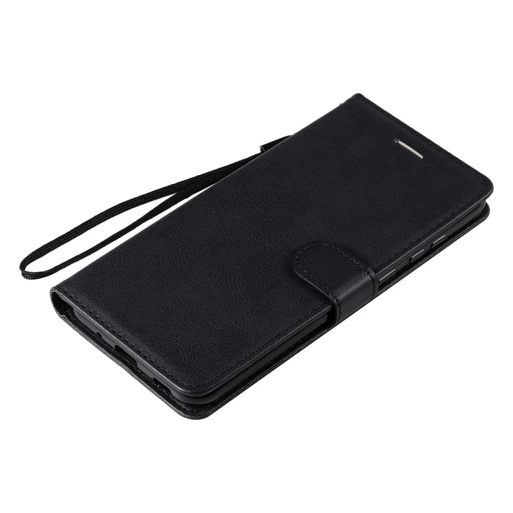 For Samsung Galaxy A11 Solid Color Horizontal Flip Protective Leather Case with Holder & Card Slots & Wallet & Photo Frame & Lanyard