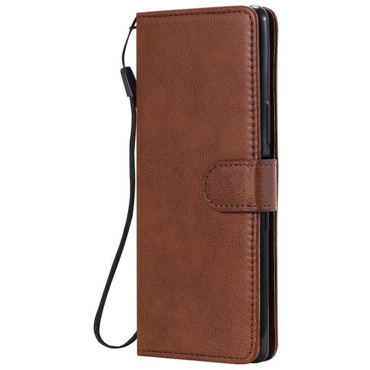 For Sony Xperia L4 Solid Color Horizontal Flip Protective Leather Case with Holder & Card Slots & Wallet & Photo Frame & Lanyard