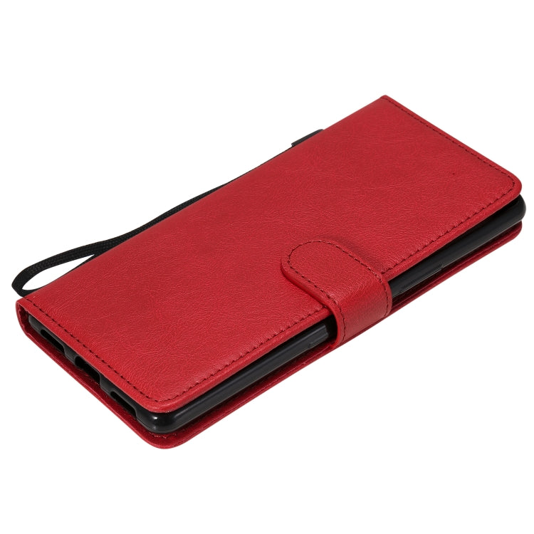 For Sony Xperia L4 Solid Color Horizontal Flip Protective Leather Case with Holder & Card Slots & Wallet & Photo Frame & Lanyard