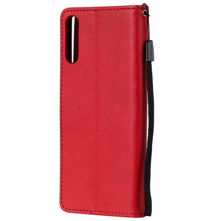 For Sony Xperia L4 Solid Color Horizontal Flip Protective Leather Case with Holder & Card Slots & Wallet & Photo Frame & Lanyard
