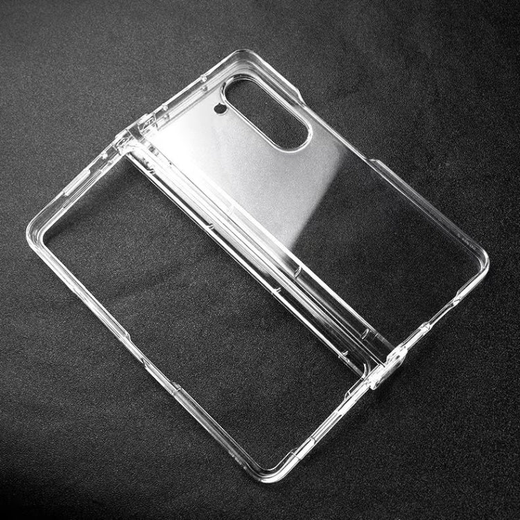 For Samsung Galaxy Z Fold5 3 in 1 PC Transparent Shockproof Protective Phone Case