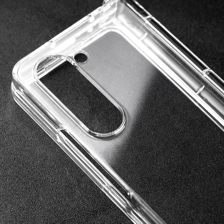 For Samsung Galaxy Z Fold5 3 in 1 PC Transparent Shockproof Protective Phone Case