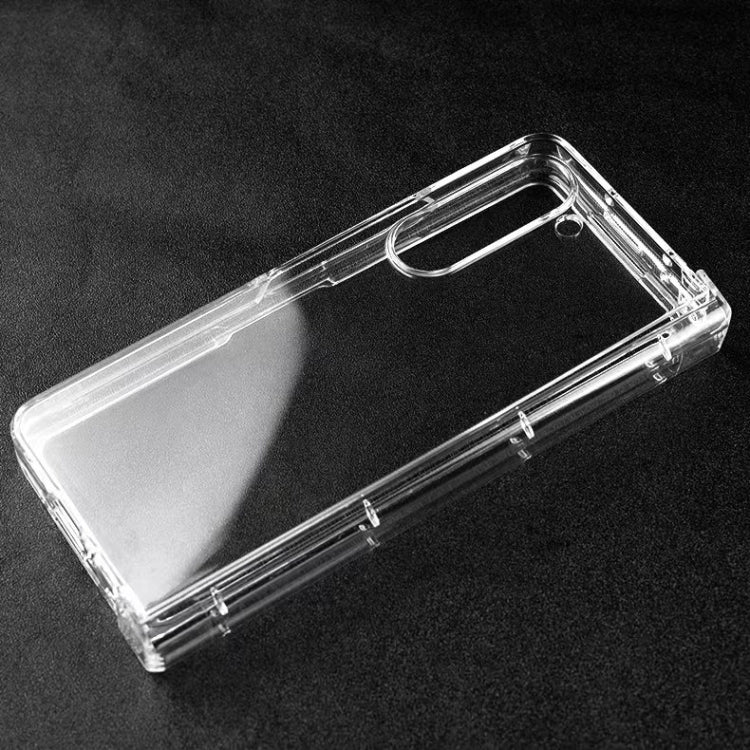 For Samsung Galaxy Z Fold5 3 in 1 PC Transparent Shockproof Protective Phone Case