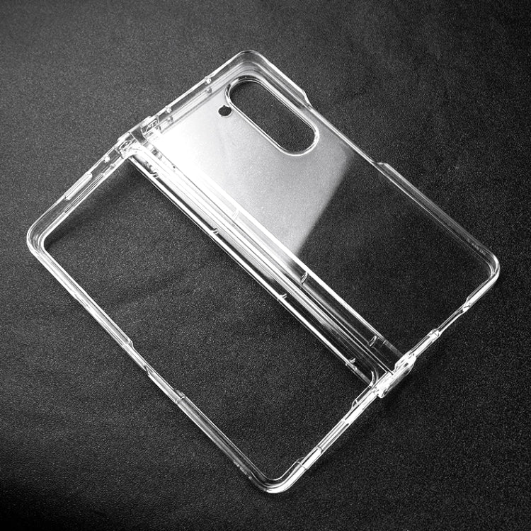 For Samsung Galaxy Z Fold6 3 in 1 PC Transparent Shockproof Protective Phone Case - Transparent