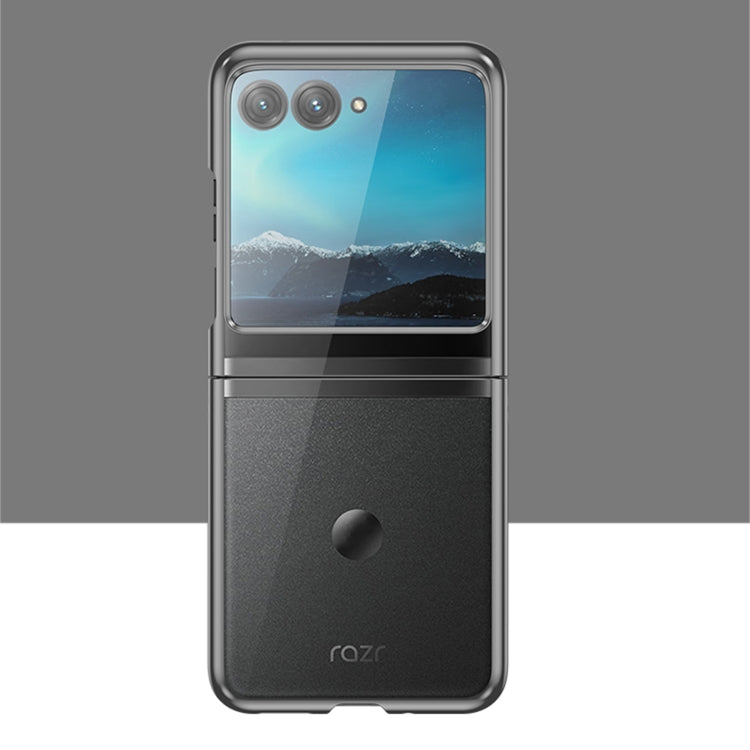 For Motorola Razr 50 Full Coverage Electroplate PC Transparent Phone Case