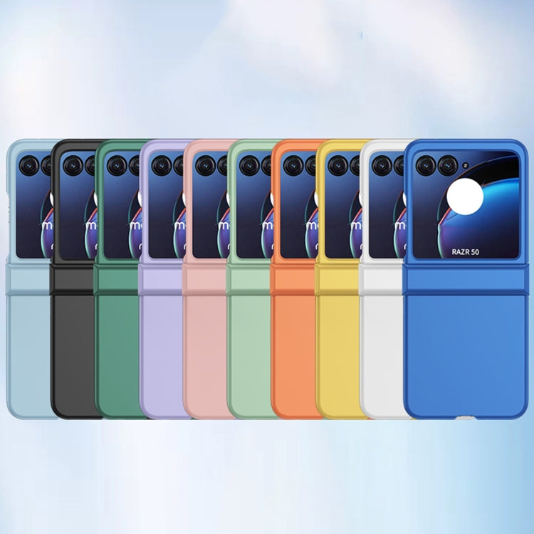 For Motorola Razr 50 3 in 1 Skin Feel PC Phone Case