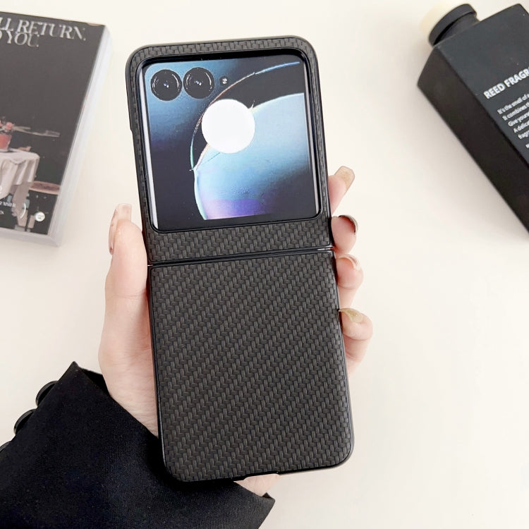 For Motorola Razr 50 Weave Texture PC Phone Case