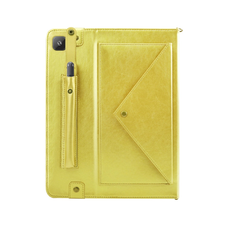 For Samsung Galaxy S6 Lite P610/615 Envelope Horizontal Flip PU Leather Case with Card Slots & Pen Slots & Holder & Wallet & Photo Frame & Shoulder Strap