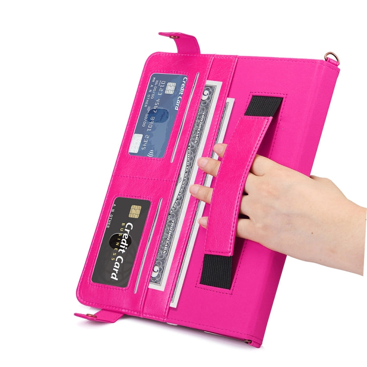 For Samsung Galaxy S6 Lite P610/615 Envelope Horizontal Flip PU Leather Case with Card Slots & Pen Slots & Holder & Wallet & Photo Frame & Shoulder Strap