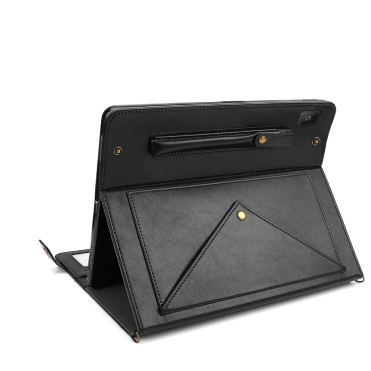For Samsung Galaxy S6 Lite P610/615 Envelope Horizontal Flip PU Leather Case with Card Slots & Pen Slots & Holder & Wallet & Photo Frame & Shoulder Strap