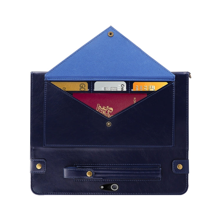 For Microsoft Surface Go 10.1 inch Envelope Horizontal Flip PU Leather Case with Card Slots & Pen Slots & Holder & Wallet & Photo Frame & Shoulder Strap