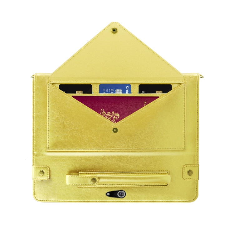 For Microsoft Surface Go 10.1 inch Envelope Horizontal Flip PU Leather Case with Card Slots & Pen Slots & Holder & Wallet & Photo Frame & Shoulder Strap