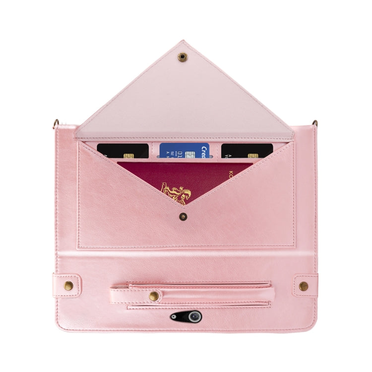 For Microsoft Surface Go 10.1 inch Envelope Horizontal Flip PU Leather Case with Card Slots & Pen Slots & Holder & Wallet & Photo Frame & Shoulder Strap