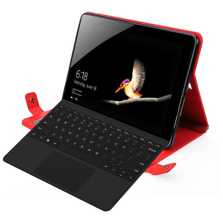 For Microsoft Surface Go 10.1 inch Envelope Horizontal Flip PU Leather Case with Card Slots & Pen Slots & Holder & Wallet & Photo Frame & Shoulder Strap